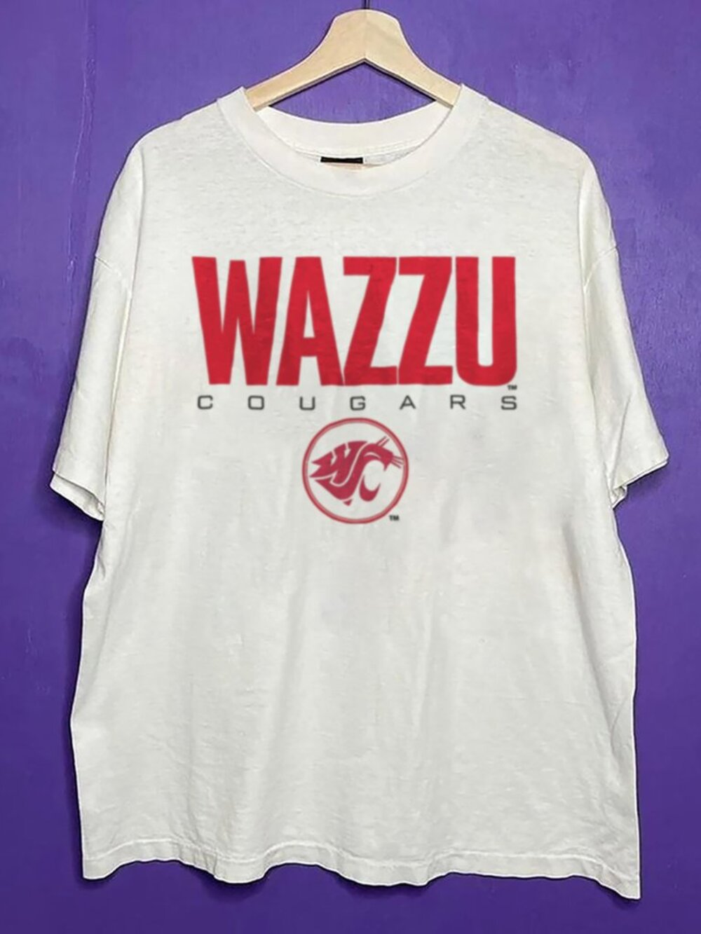 Vintage 90s Washington State Cougars Crewneck Shirt, Washington State University
